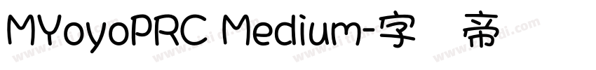 MYoyoPRC Medium字体转换